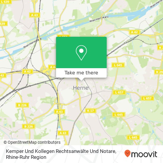 Kemper Und Kollegen Rechtsanwälte Und Notare map