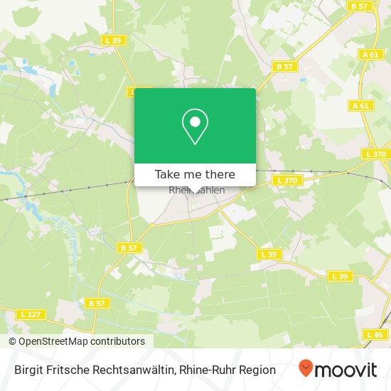 Birgit Fritsche Rechtsanwältin map