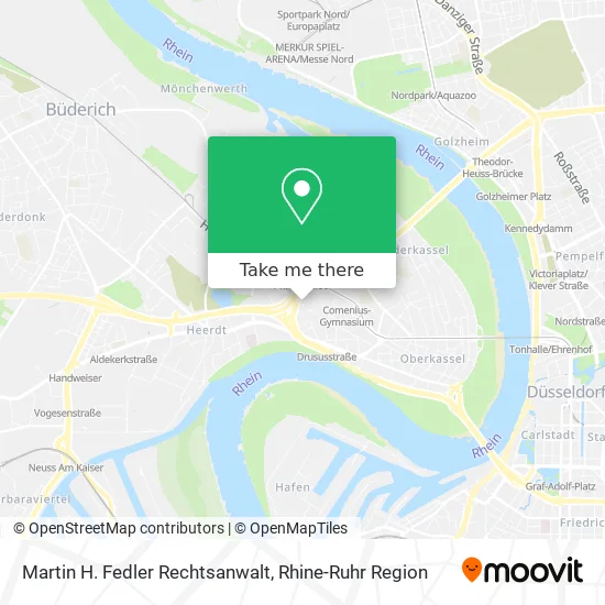 Карта Martin H. Fedler Rechtsanwalt