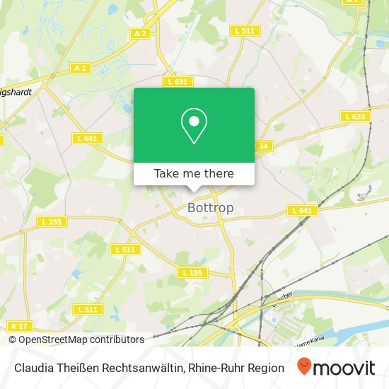 Claudia Theißen Rechtsanwältin map