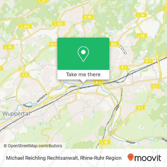 Michael Reichling Rechtsanwalt map