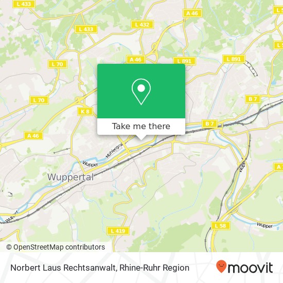 Norbert Laus Rechtsanwalt map