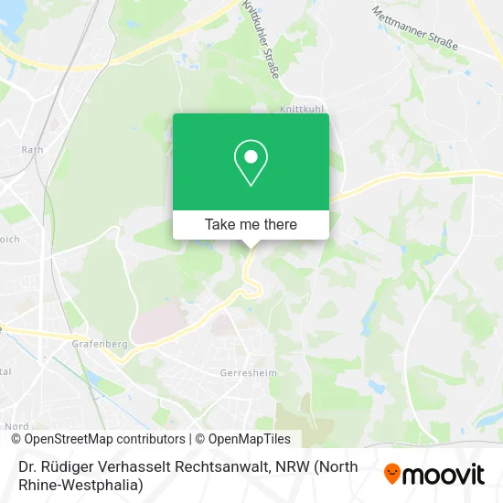 Карта Dr. Rüdiger Verhasselt Rechtsanwalt