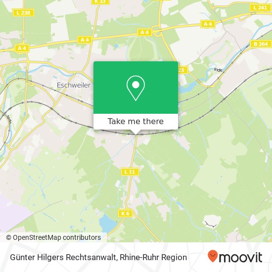 Günter Hilgers Rechtsanwalt map