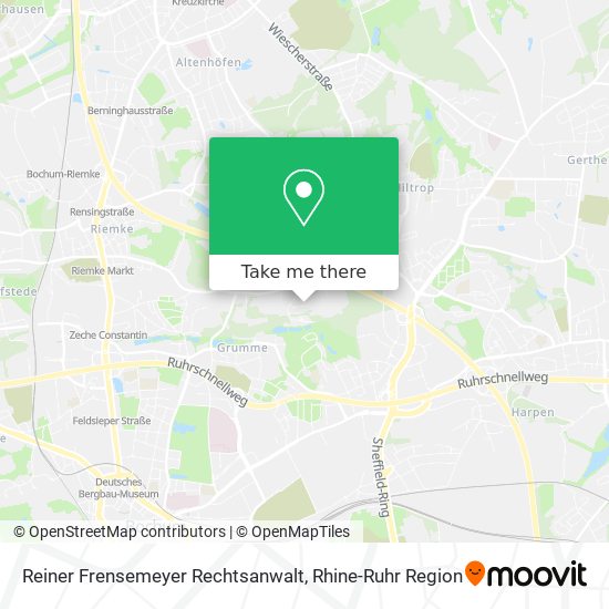 Reiner Frensemeyer Rechtsanwalt map