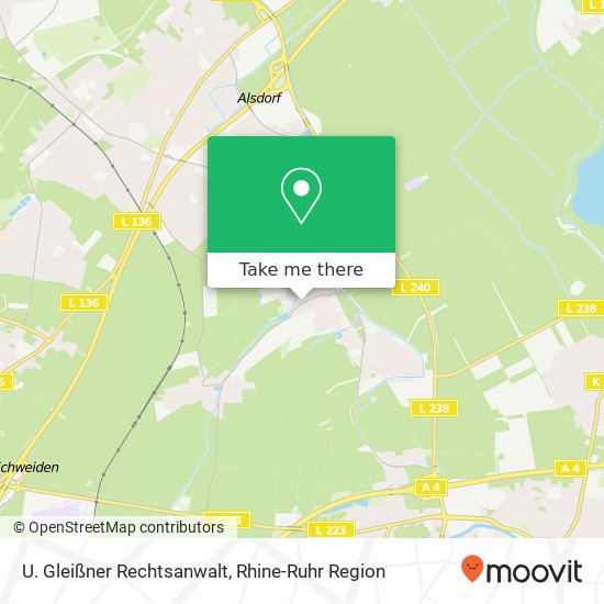 U. Gleißner Rechtsanwalt map