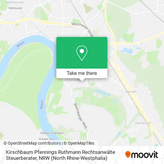 Карта Kirschbaum Pfennings Ruthmann Rechtsanwälte Steuerberater