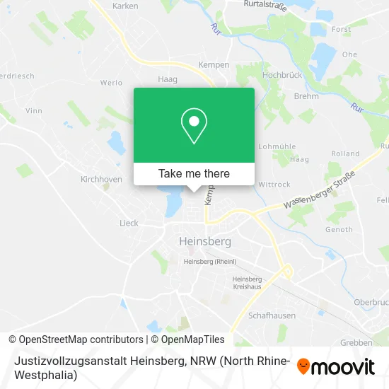 Карта Justizvollzugsanstalt Heinsberg