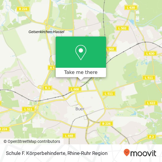 Schule F. Körperbehinderte map