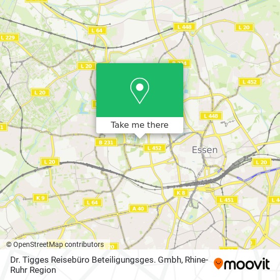 Карта Dr. Tigges Reisebüro Beteiligungsges. Gmbh