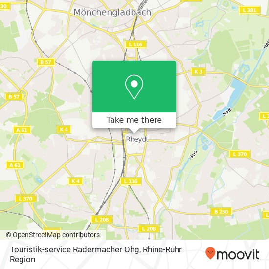 Touristik-service Radermacher Ohg map