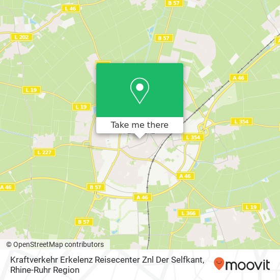 Kraftverkehr Erkelenz Reisecenter Znl Der Selfkant map