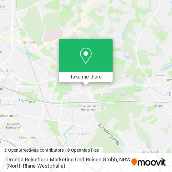 Omega Reisebüro Marketing Und Reisen Gmbh map
