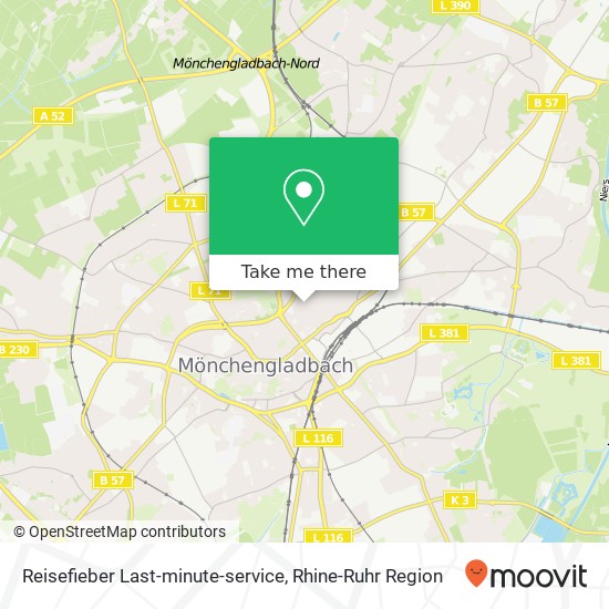 Reisefieber Last-minute-service map