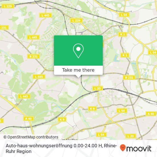 Auto-haus-wohnungseröffnung 0.00-24.00 H map