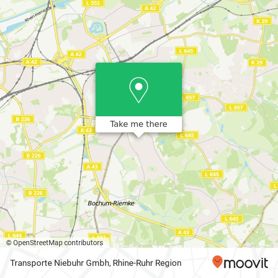 Transporte Niebuhr Gmbh map