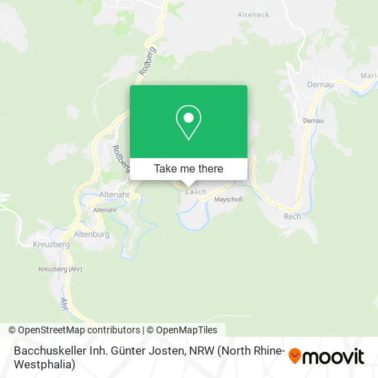 Карта Bacchuskeller Inh. Günter Josten