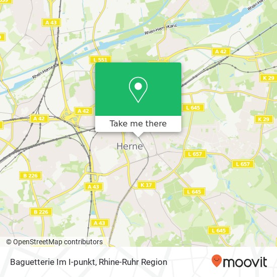 Карта Baguetterie Im I-punkt