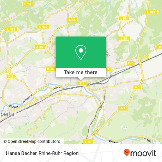 Hansa Becher map