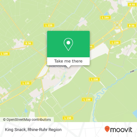 King Snack map