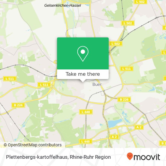 Карта Plettenbergs-kartoffelhaus