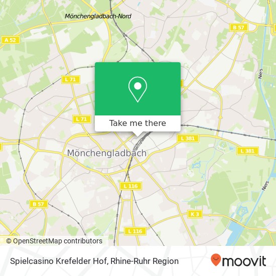 Spielcasino Krefelder Hof map