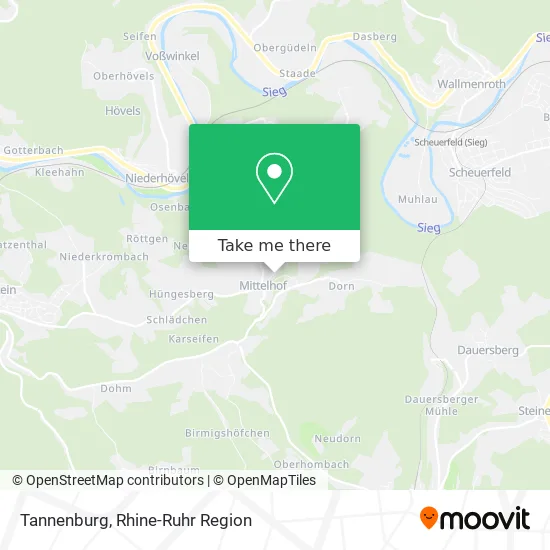 Карта Tannenburg