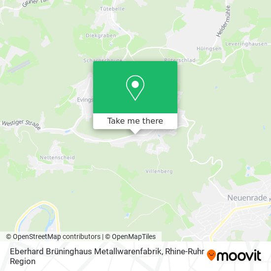 Eberhard Brüninghaus Metallwarenfabrik map
