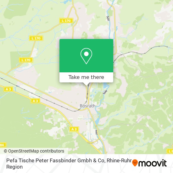 Карта Pefa Tische Peter Fassbinder Gmbh & Co