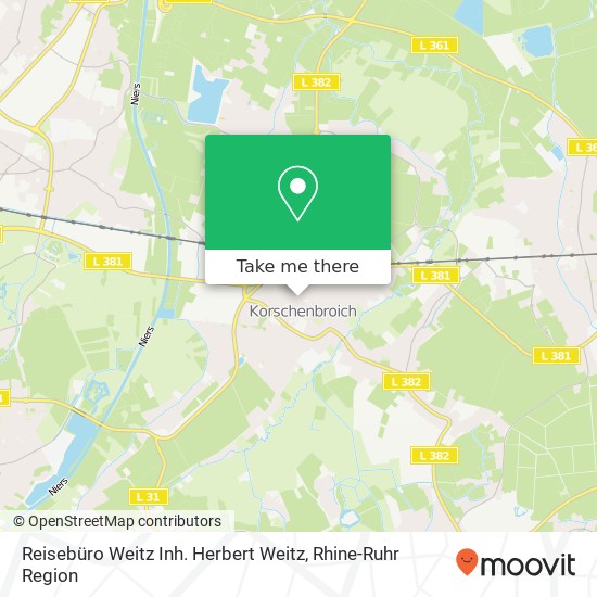 Reisebüro Weitz Inh. Herbert Weitz map