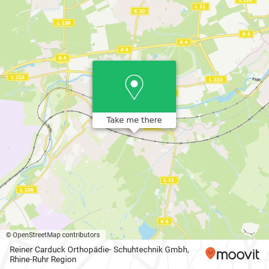 Reiner Carduck Orthopädie- Schuhtechnik Gmbh map