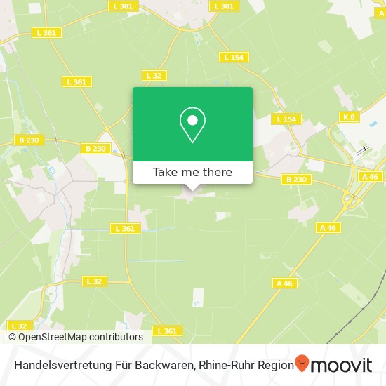 Handelsvertretung Für Backwaren map