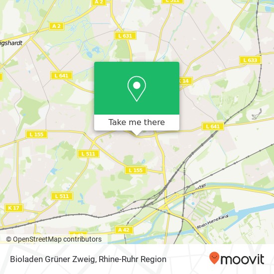 Bioladen Grüner Zweig map