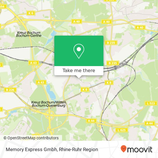 Memory Express Gmbh map