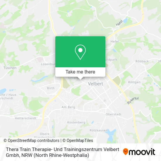 Карта Thera Train Therapie- Und Trainingszentrum Velbert Gmbh