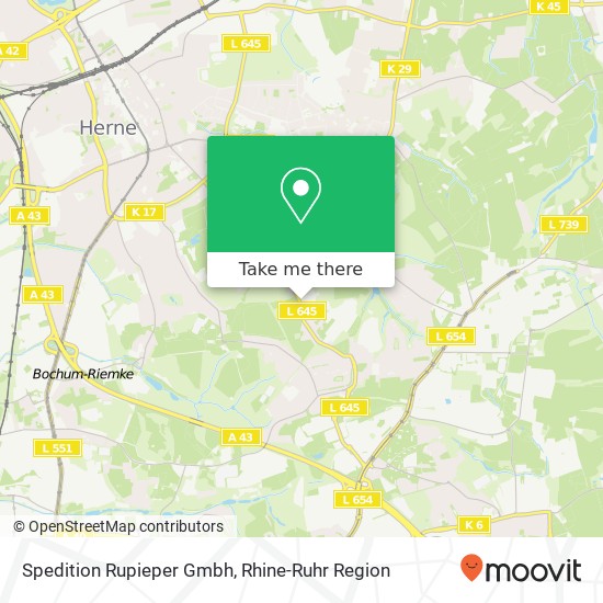 Spedition Rupieper Gmbh map