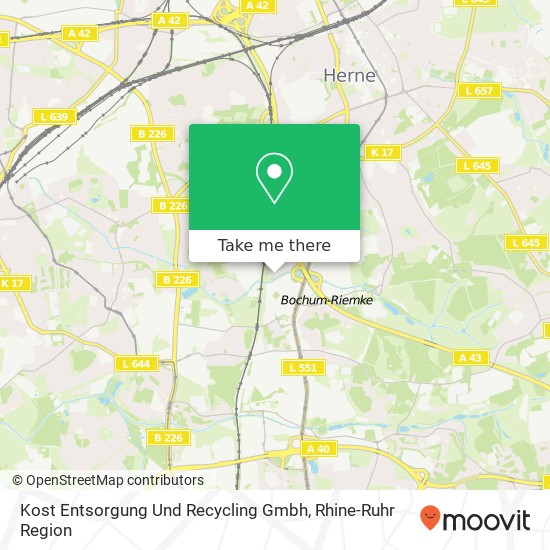 Kost Entsorgung Und Recycling Gmbh map