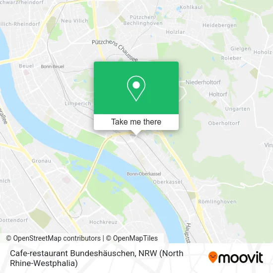 Cafe-restaurant Bundeshäuschen map