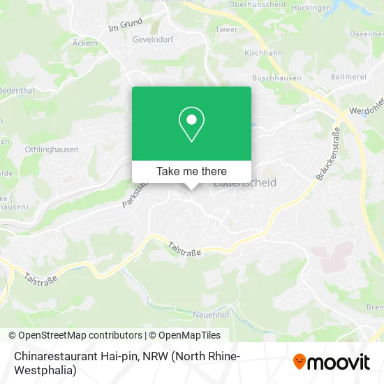 Карта Chinarestaurant Hai-pin