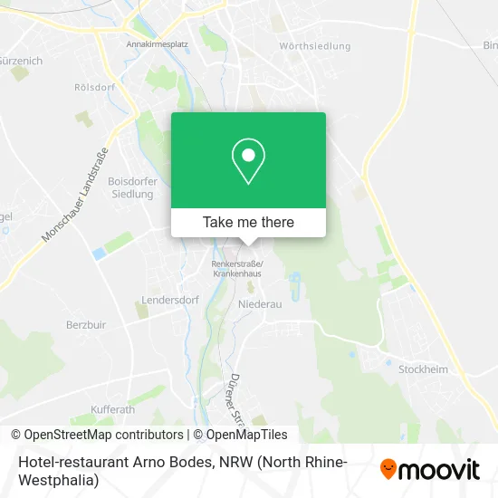 Hotel-restaurant Arno Bodes map