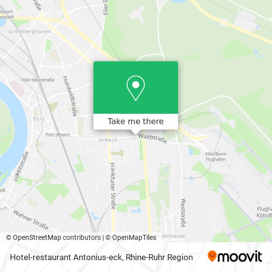 Hotel-restaurant Antonius-eck map