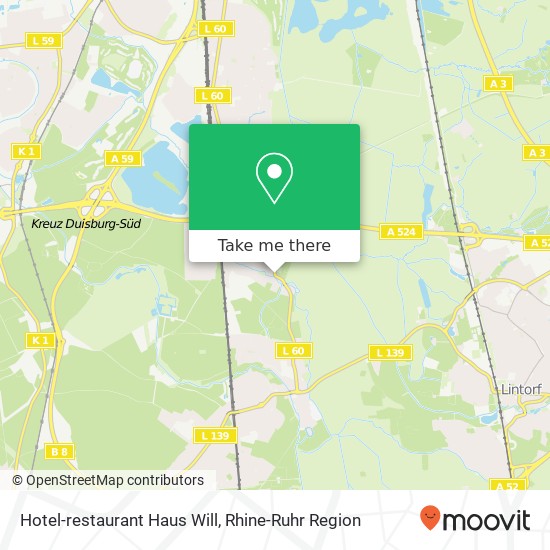 Карта Hotel-restaurant Haus Will