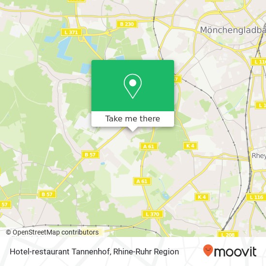 Hotel-restaurant Tannenhof map