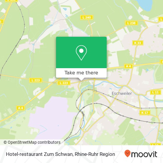 Hotel-restaurant Zum Schwan map