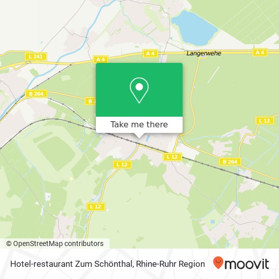 Hotel-restaurant Zum Schönthal map