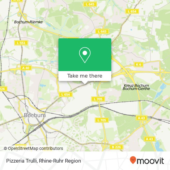 Pizzeria Trulli map