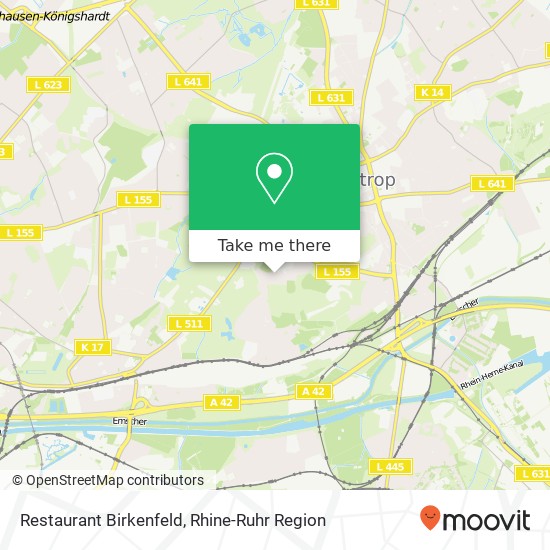 Restaurant Birkenfeld map