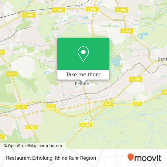 Restaurant Erholung map