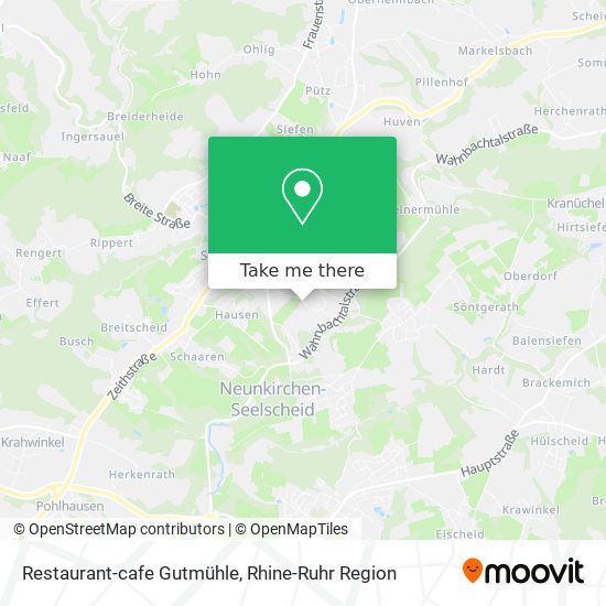 Restaurant-cafe Gutmühle map