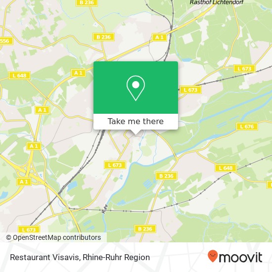 Restaurant Visavis map